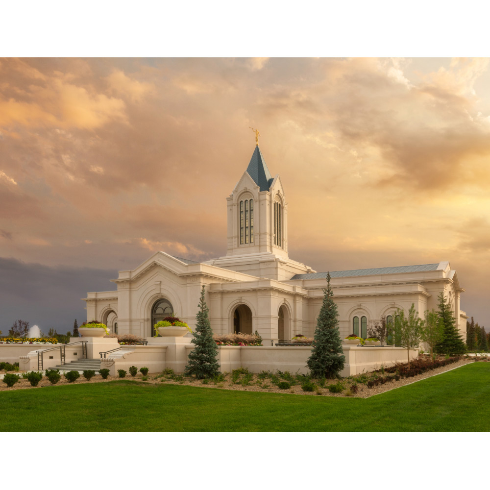 Fort Collins Colorado Temple - Sunset Southwest Print