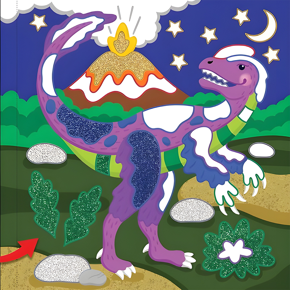 Color-By-Foil Sticker Book Dinosaurs, , large image number 2
