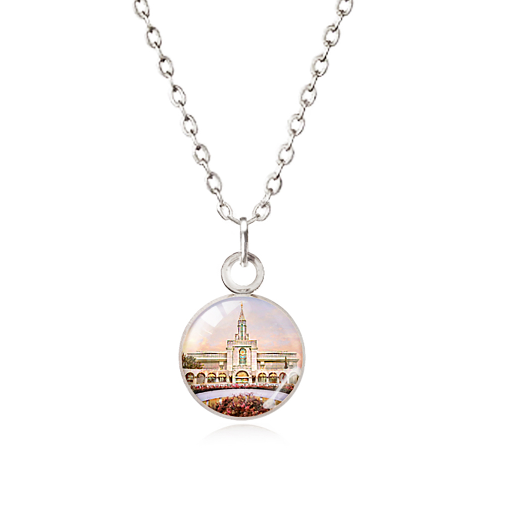 Bountiful Utah Temple Necklace, , large