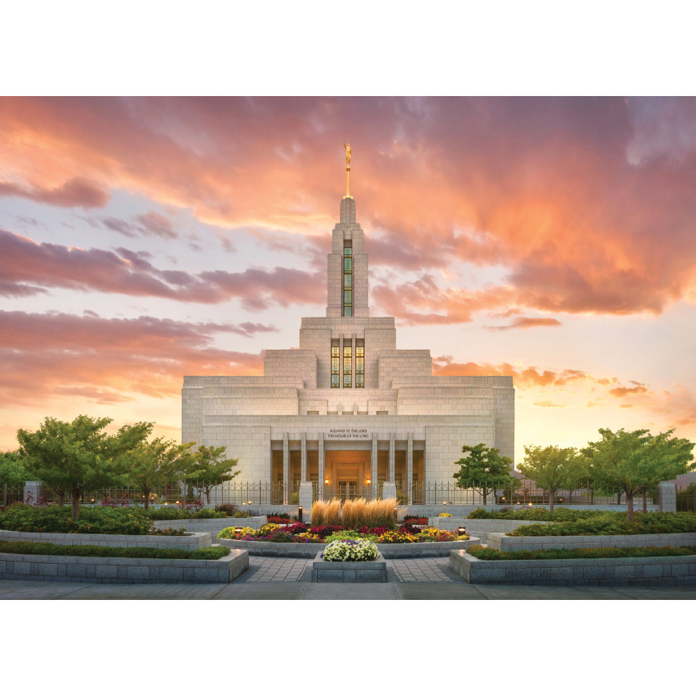 Draper Utah Temple - Summer Sunset Print