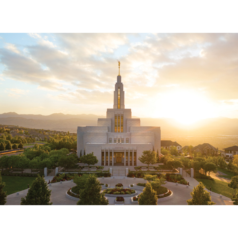 Draper Utah Temple - Heavenly Light Print