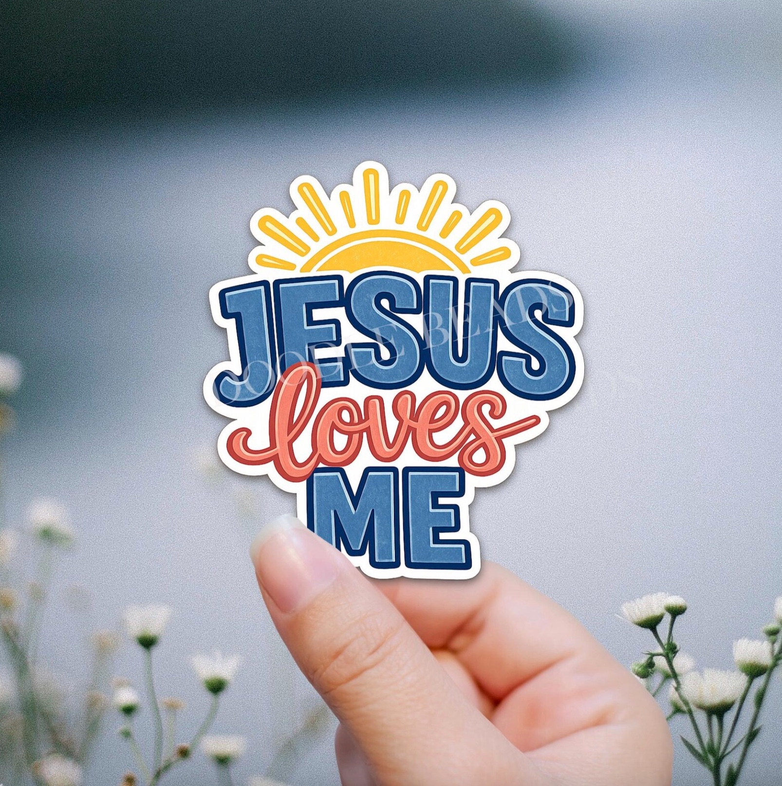 Jesus Loves Me Sticker, , large