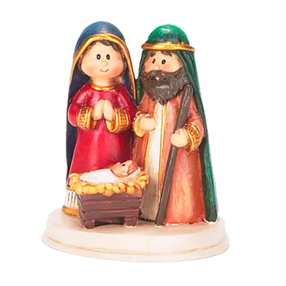 Small Holy Family Resin Nativity Figurine