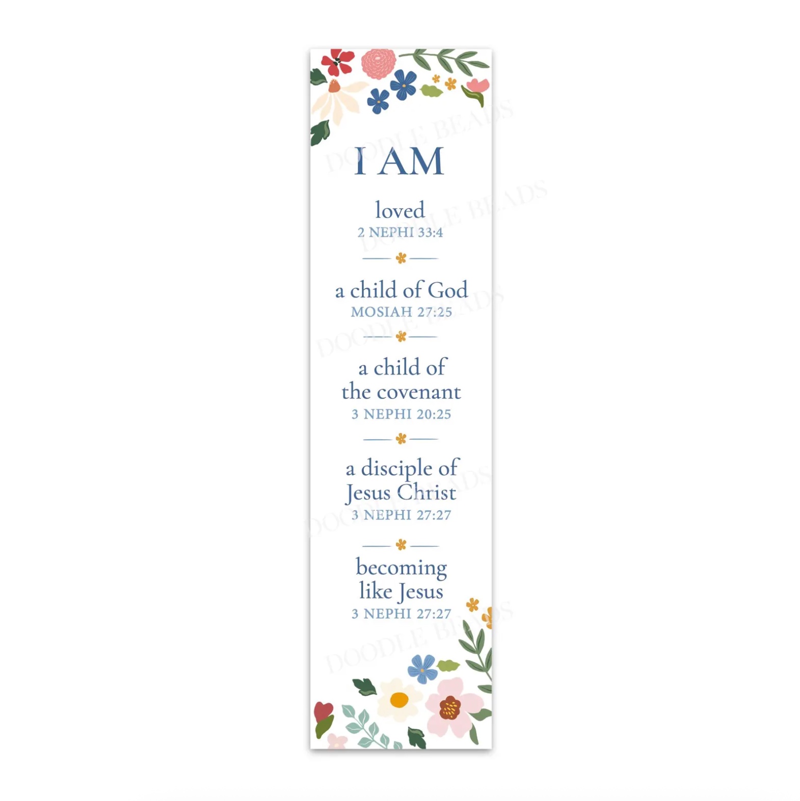 I Am Becoming Like Jesus Baptism Bookmark
