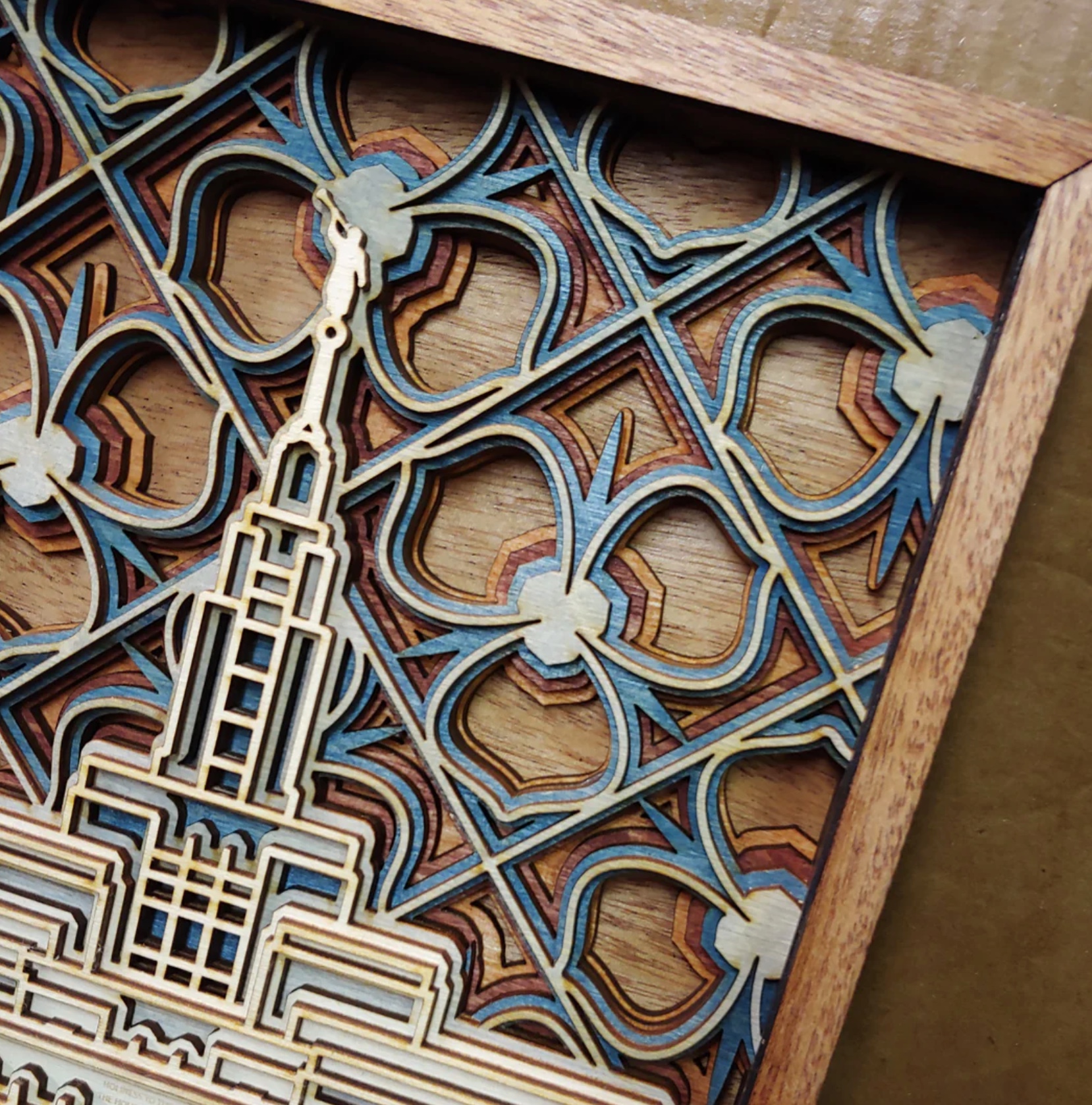 Draper Utah Temple Layered Wood Plaque, , large image number 2