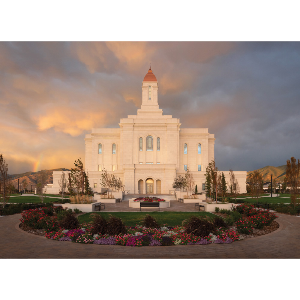 Deseret Peak Utah Temple - A Firm Foundation Print