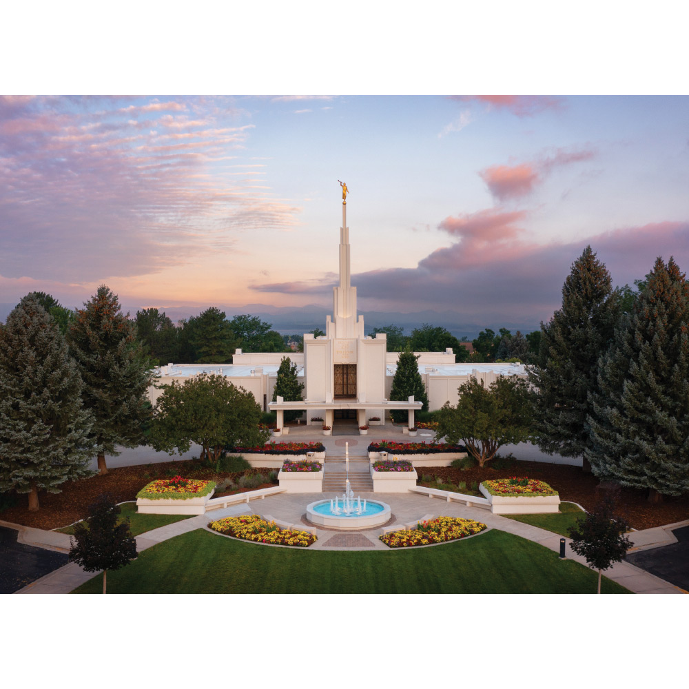 Denver Colorado Temple - Summer Sunrise Print