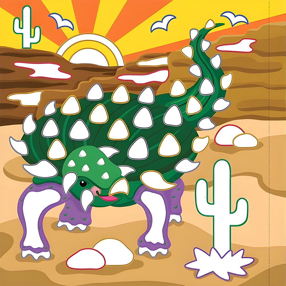 Color-By-Foil Sticker Book Dinosaurs, , large image number 5