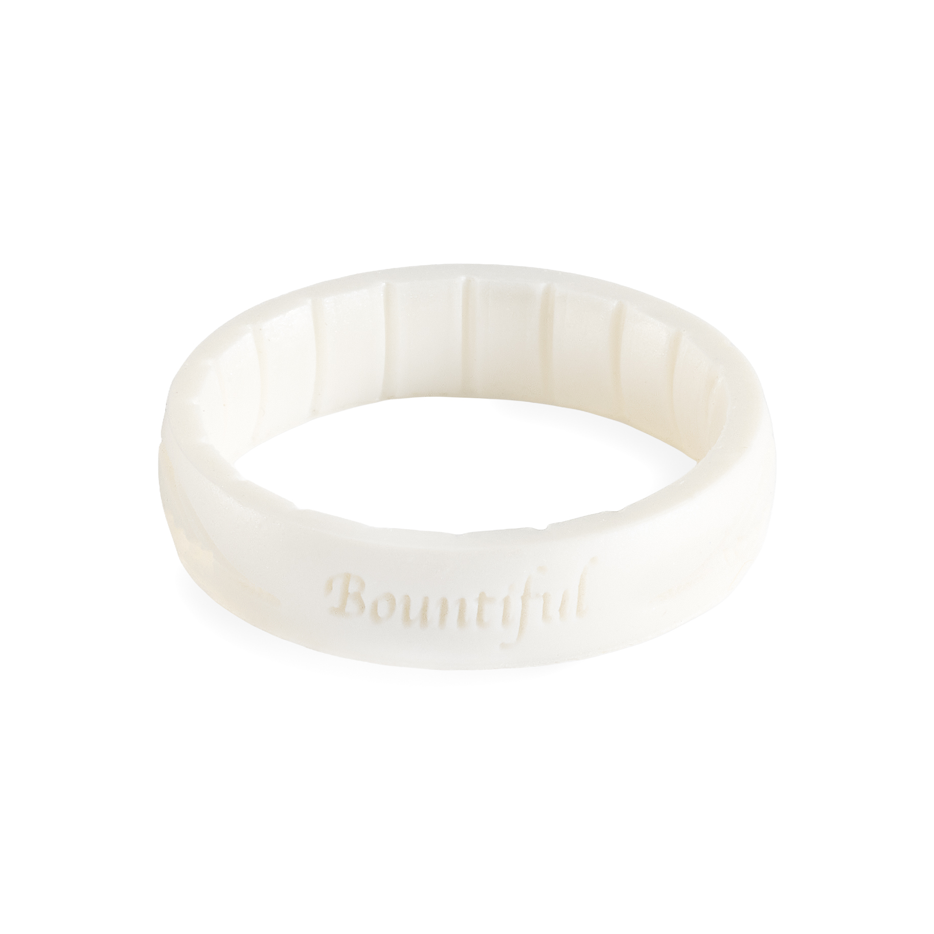 Bountiful Temple Thin Silicone Ring, , large
