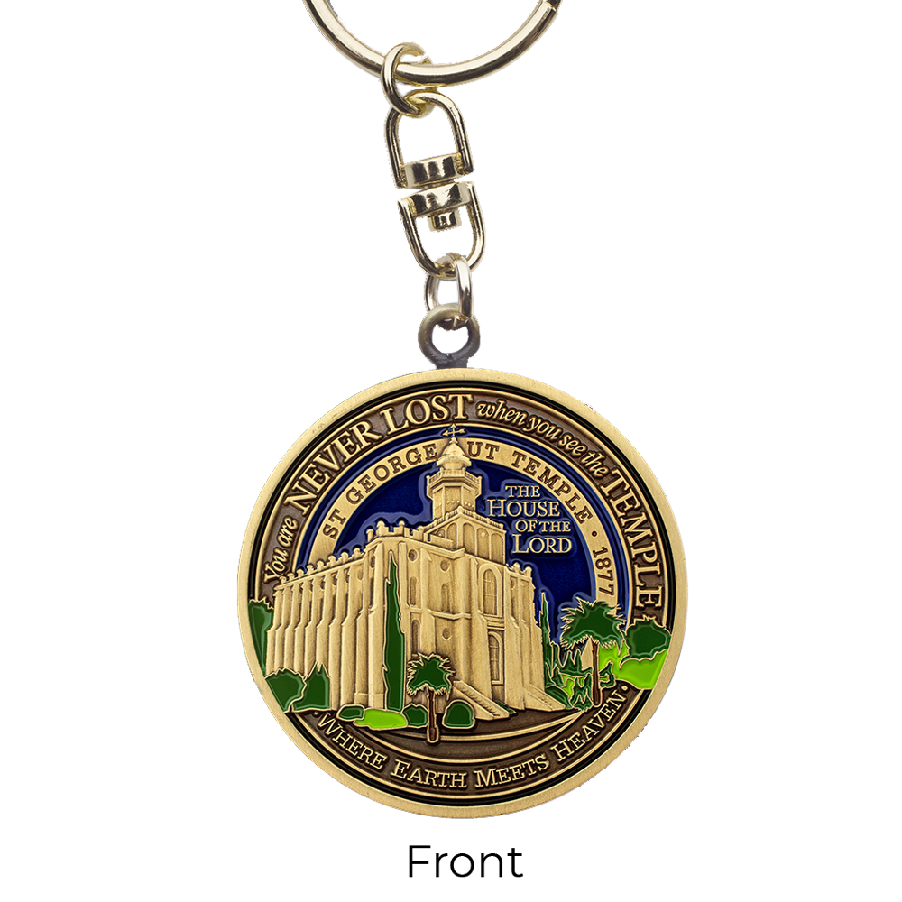 St. George Utah Temple Keychain