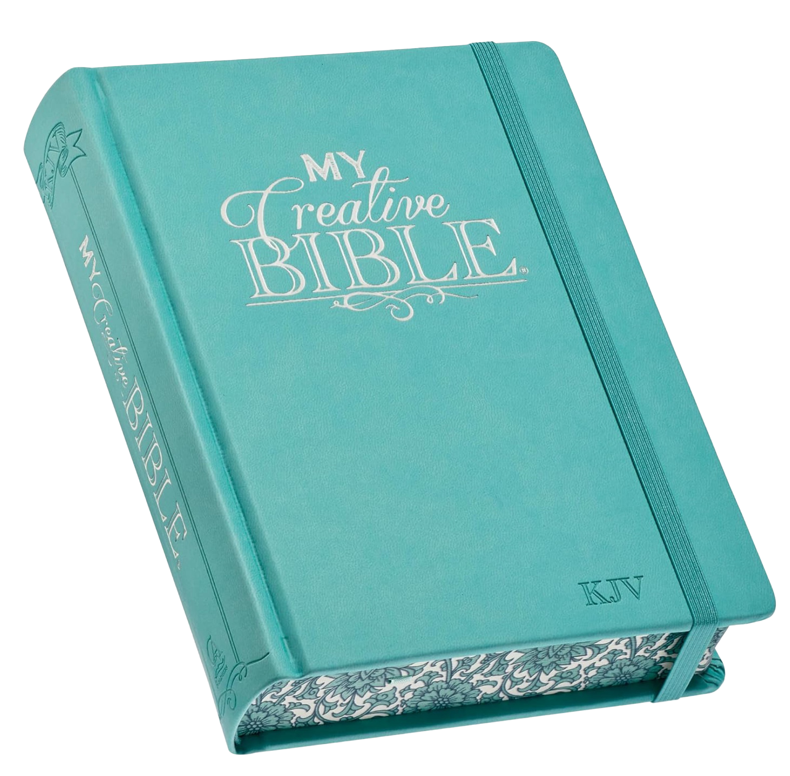 KJV My Creative Holy Bible, Faux Leather, Teal, , large