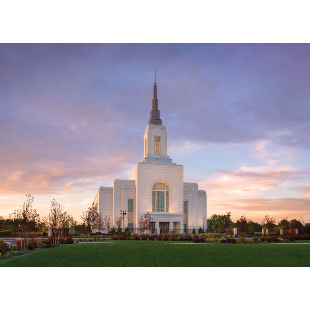 Burley Idaho Temple - Summer Sunset Print