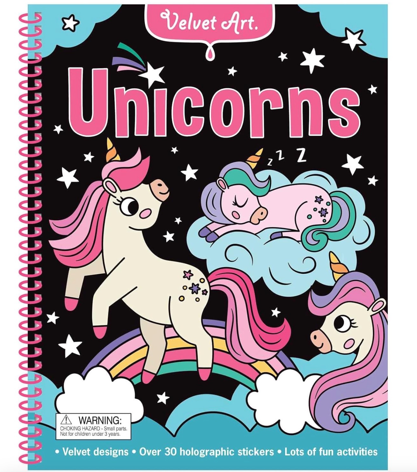 Unicorns Velvet Art Coloring and Activity Book