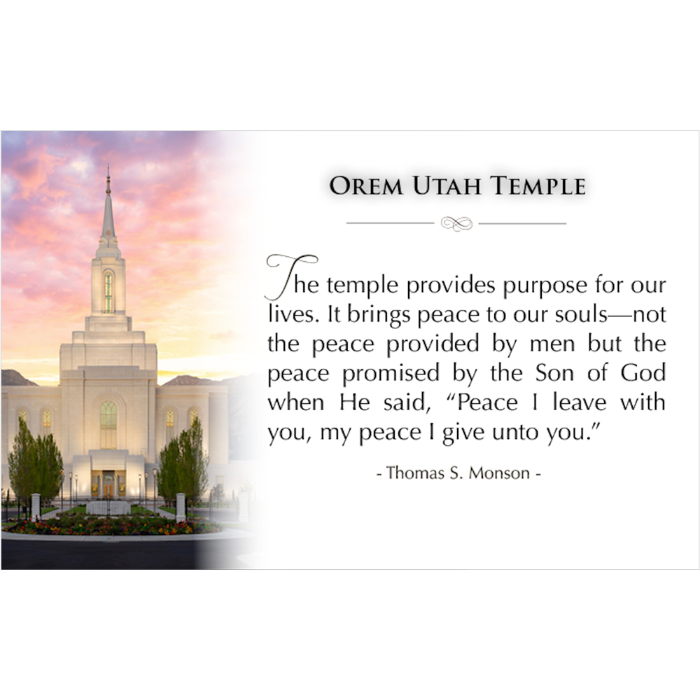 Orem Utah Temple Recommend Holder, , large