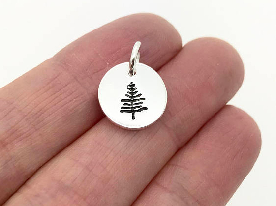 Evergreen Tree Charm, , large