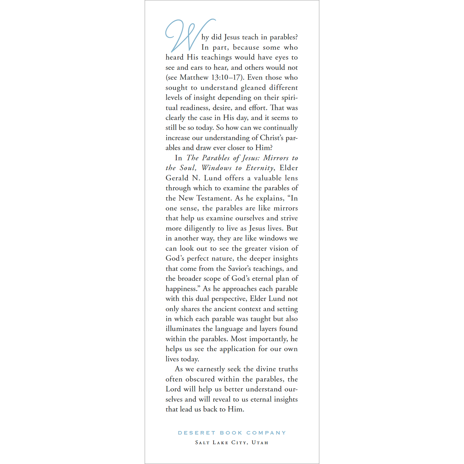 The Parables of Jesus, , large