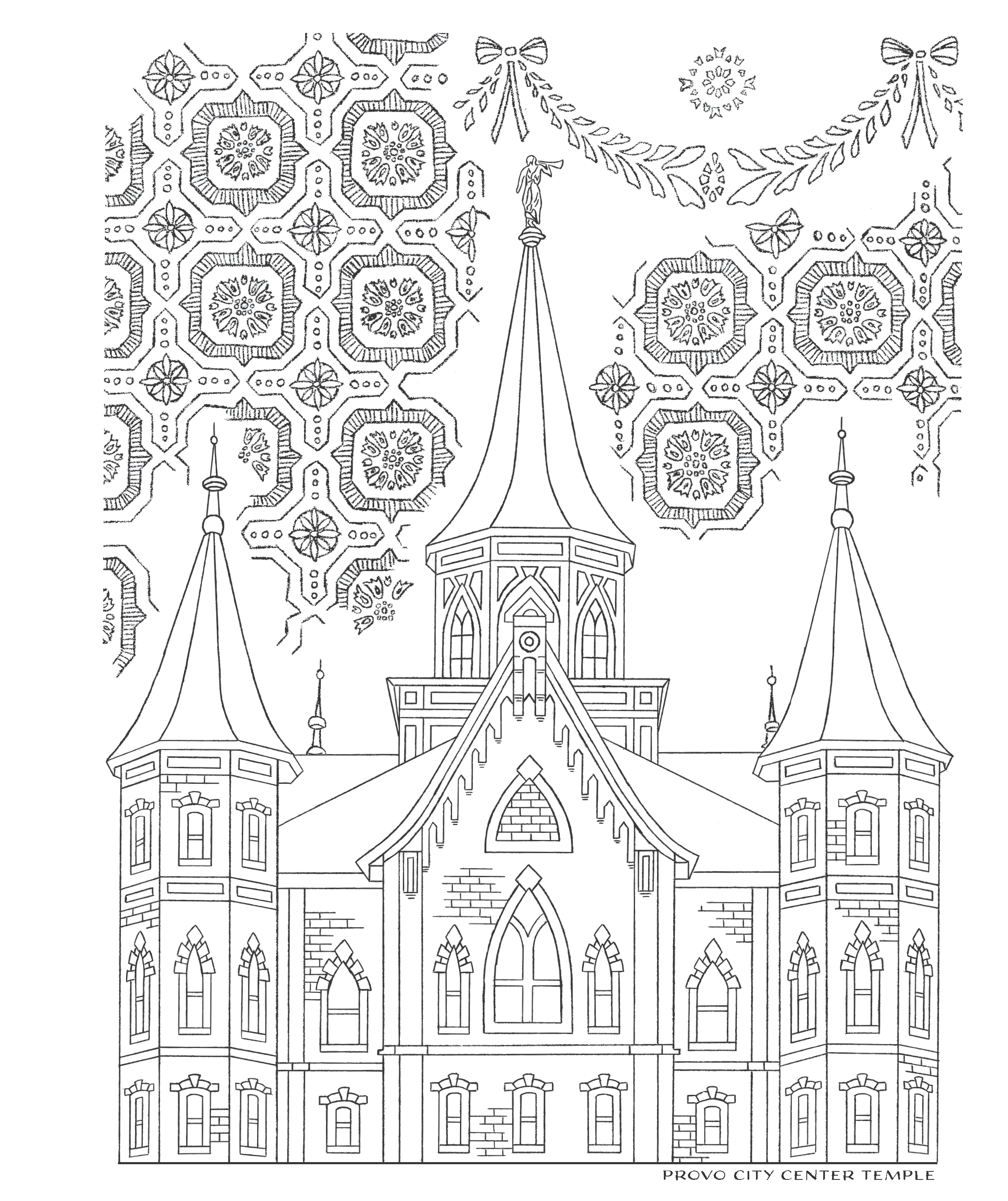 Latter-day Temples Coloring Book, , large image number 1