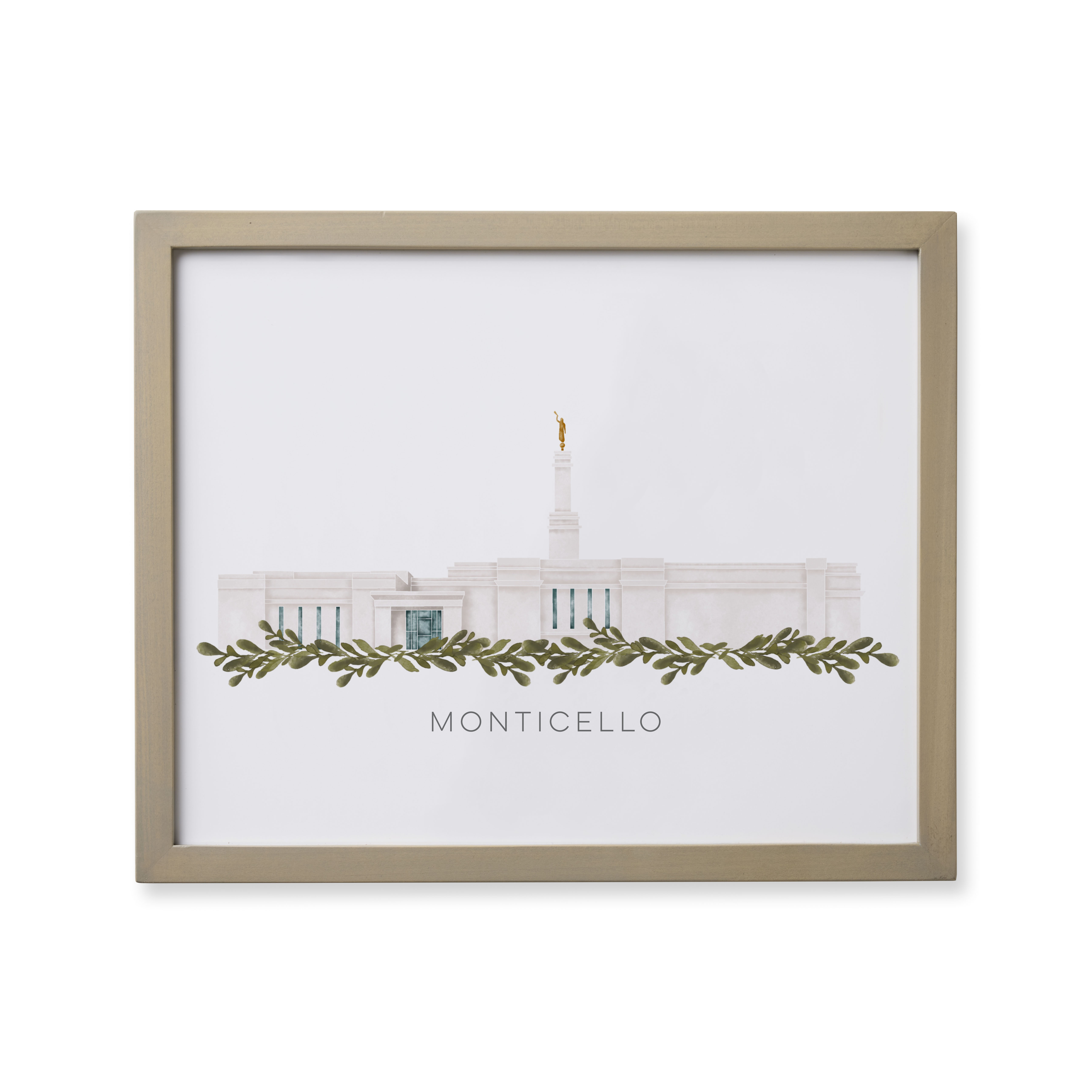 Monticello Utah Temple (18x22 Framed Paper Print)