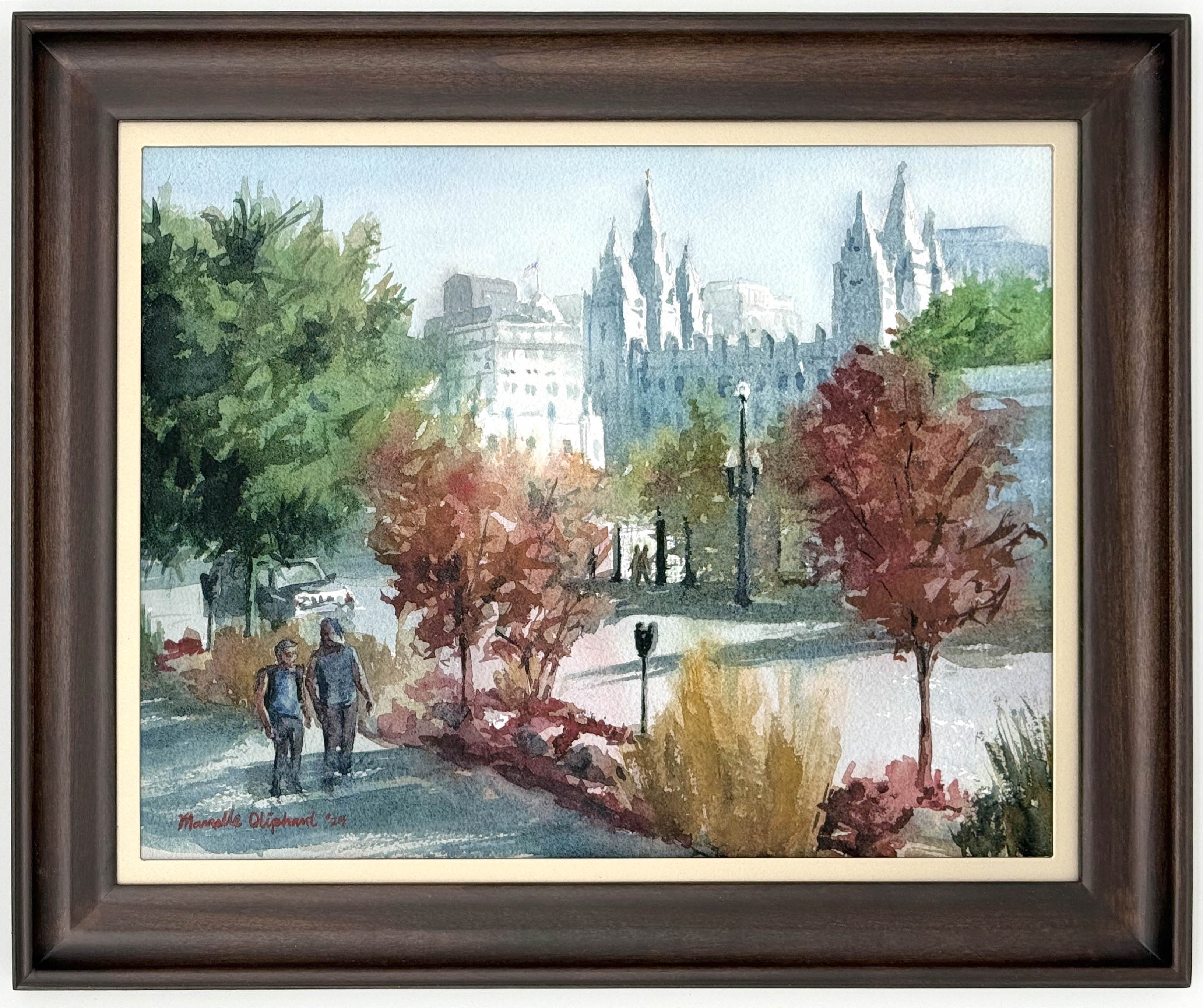 In the Midst of the Salt Lake Temple (14x17 Framed Paper Print)