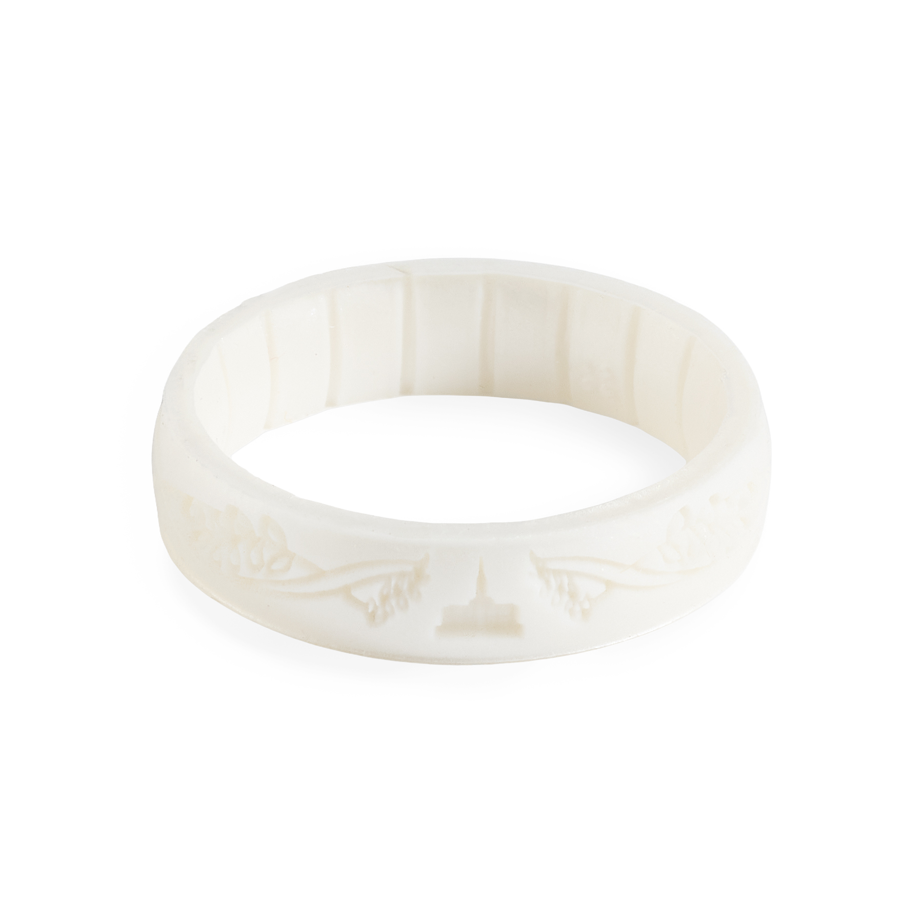 Pocatello Temple Thin Silicone Ring