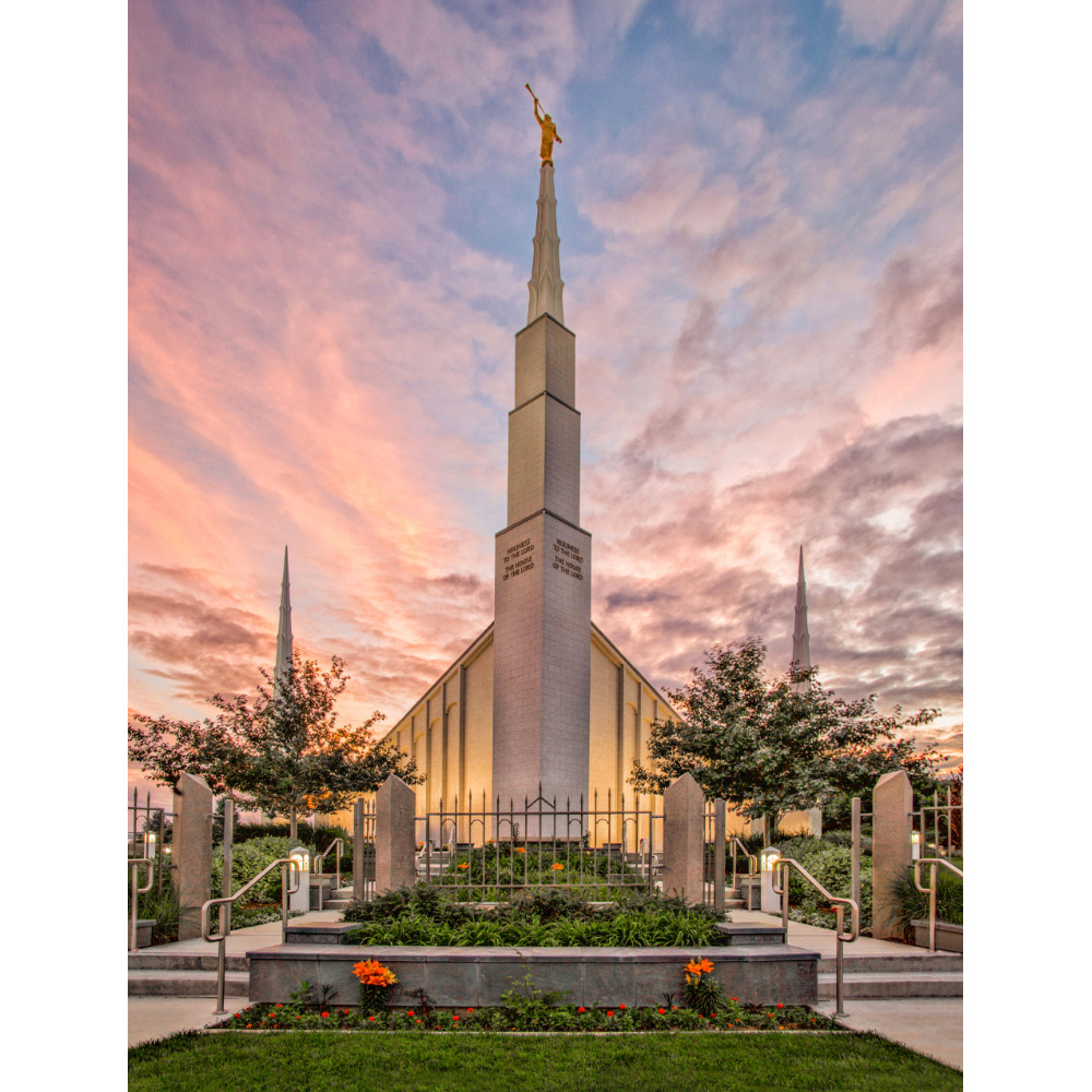 Boise Idaho Temple - Summer Sunset Print