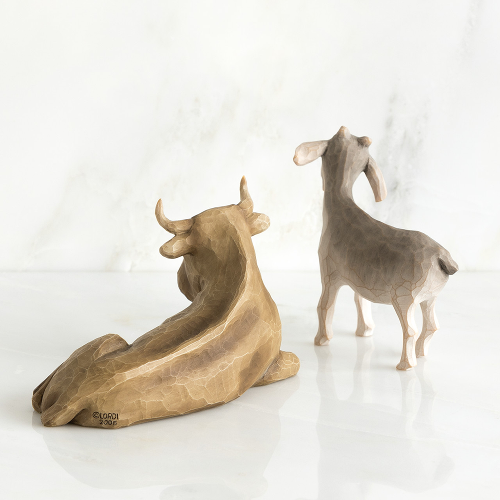 Willow Tree Ox and Goat Nativity Figurines, , large