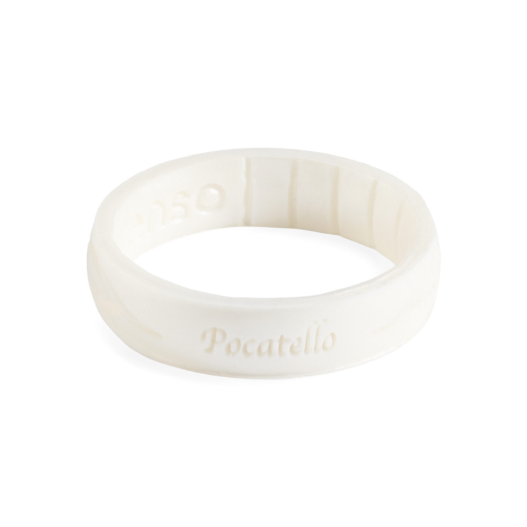Pocatello Temple Thin Silicone Ring, , large