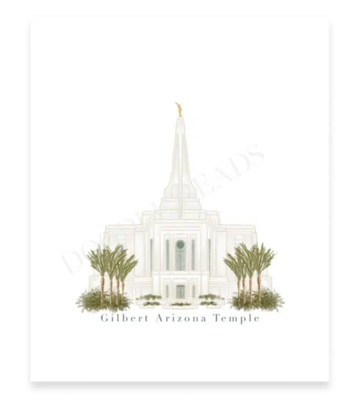 Gilbert Arizona Temple Print