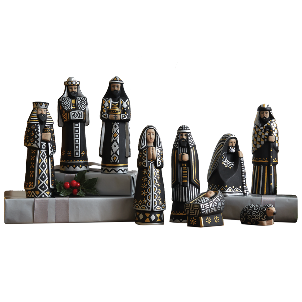 First Noel Jorge Cocco Ceramic Nativity, , large image number 0