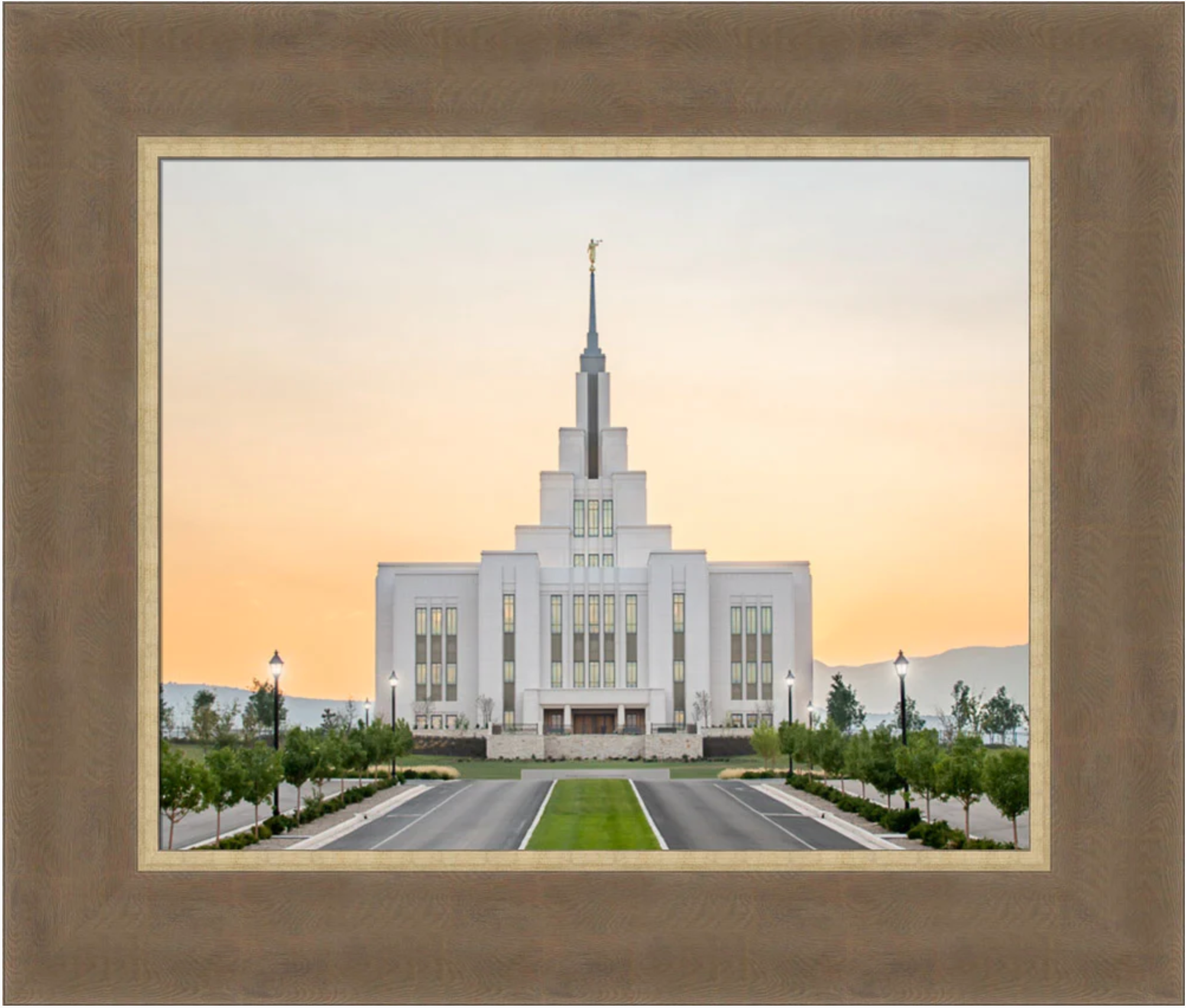 Saratoga Springs Temple, Conviction (23x27 Framed Canvas)