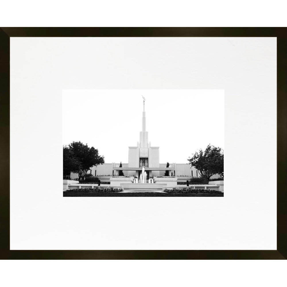 Denver Colorado Temple, Place of Peace (21x17 Framed Paper Print)