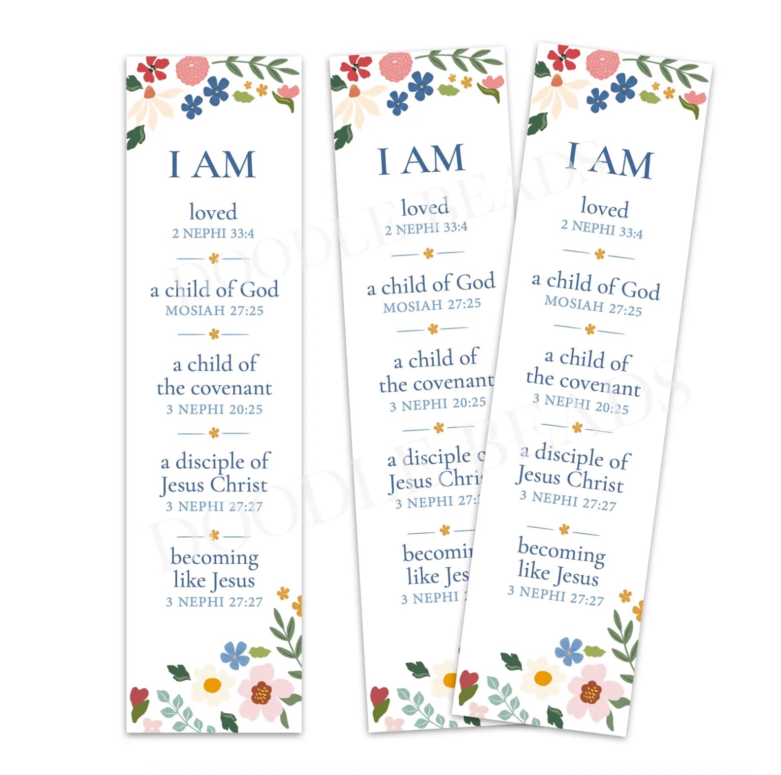 I Am Becoming Like Jesus Baptism Bookmark, , large image number 3