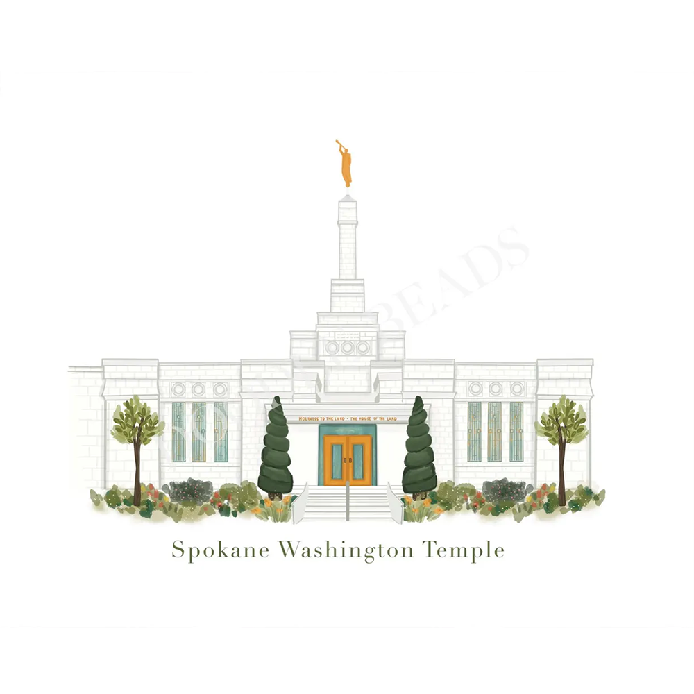 Spokane Washington Temple 5x7 Print