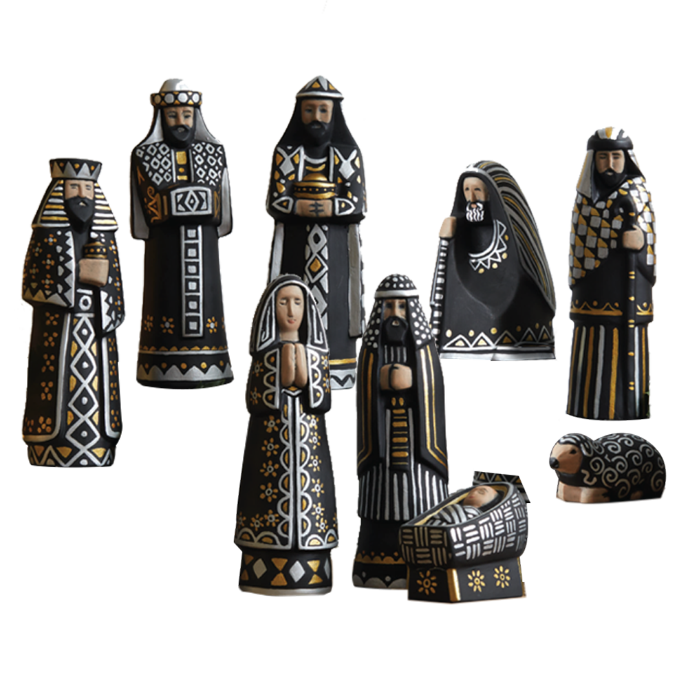 First Noel Jorge Cocco Ceramic Nativity, , large image number 1