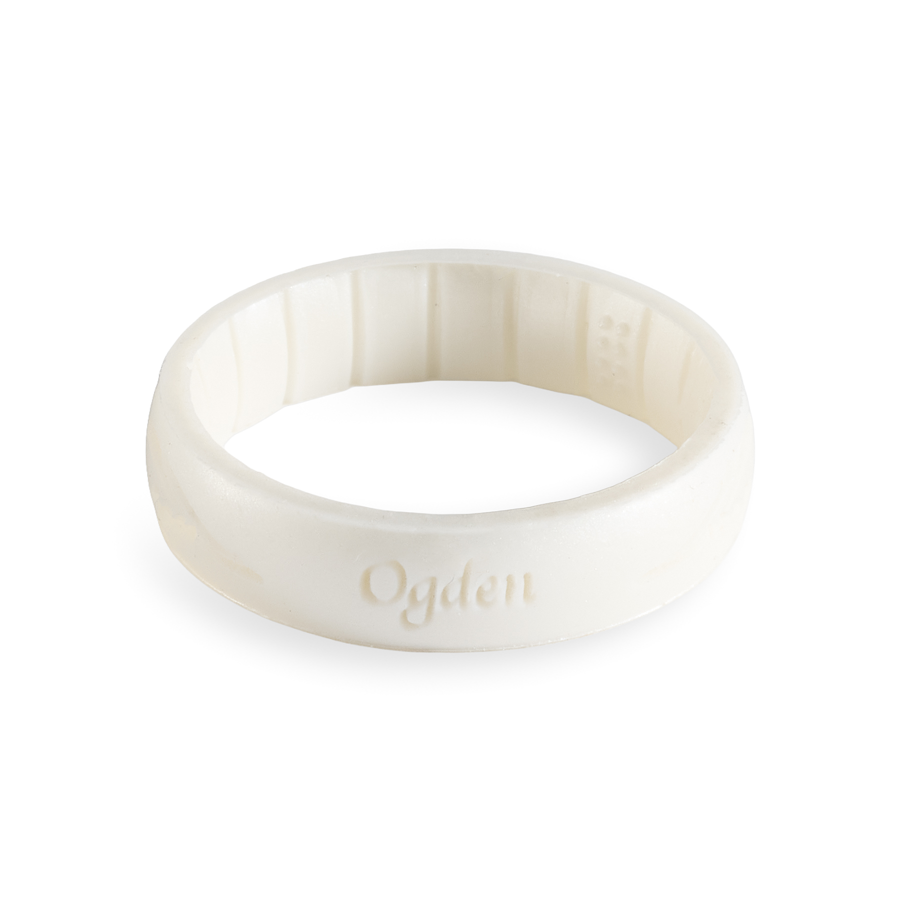 Ogden Temple Thin Silicone Ring, , large