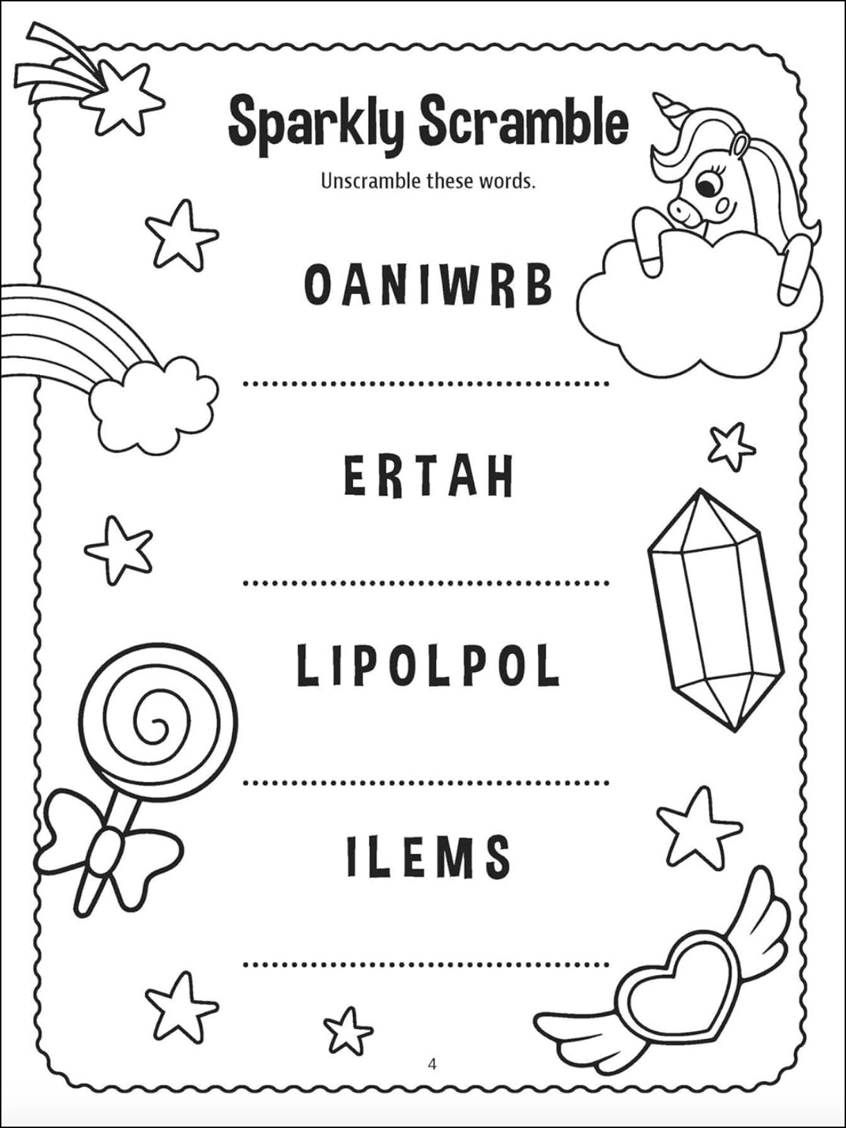 Unicorns Velvet Art Coloring and Activity Book, , large image number 2