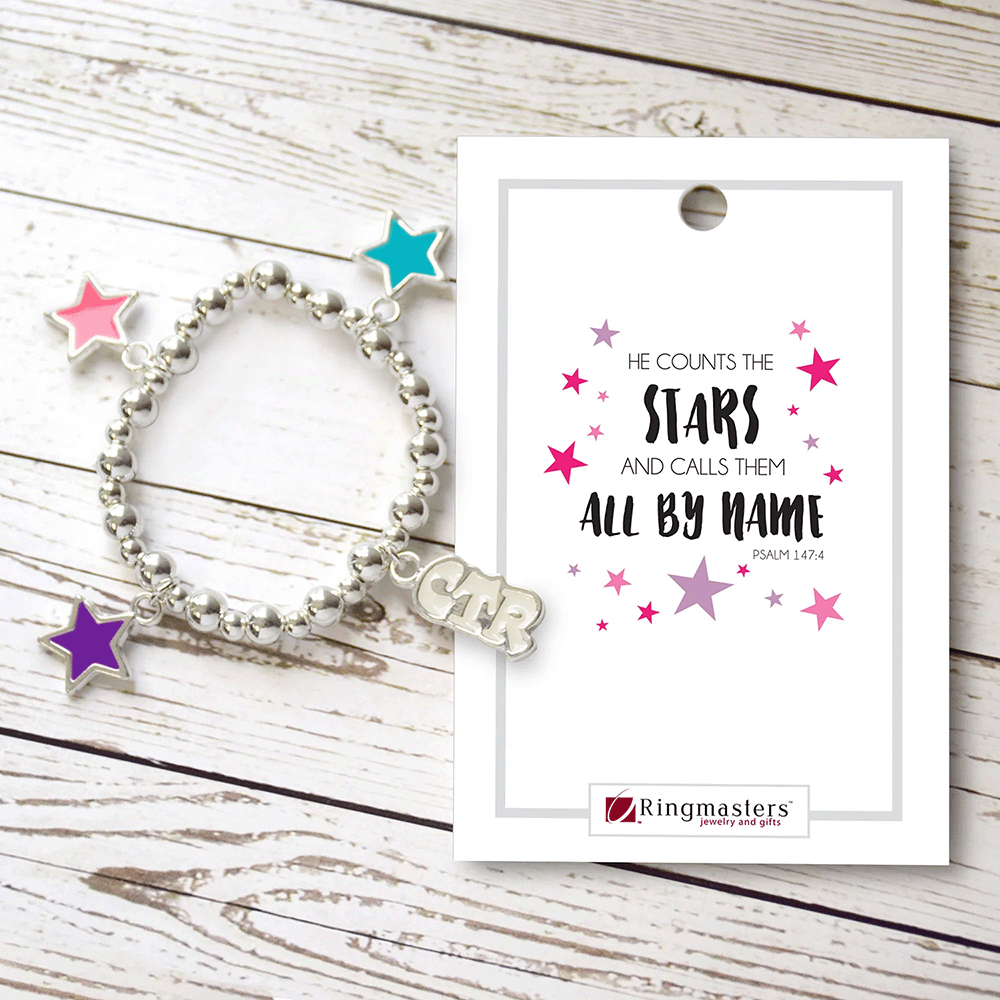 CTR Star Stretch Bead Bracelet, , large