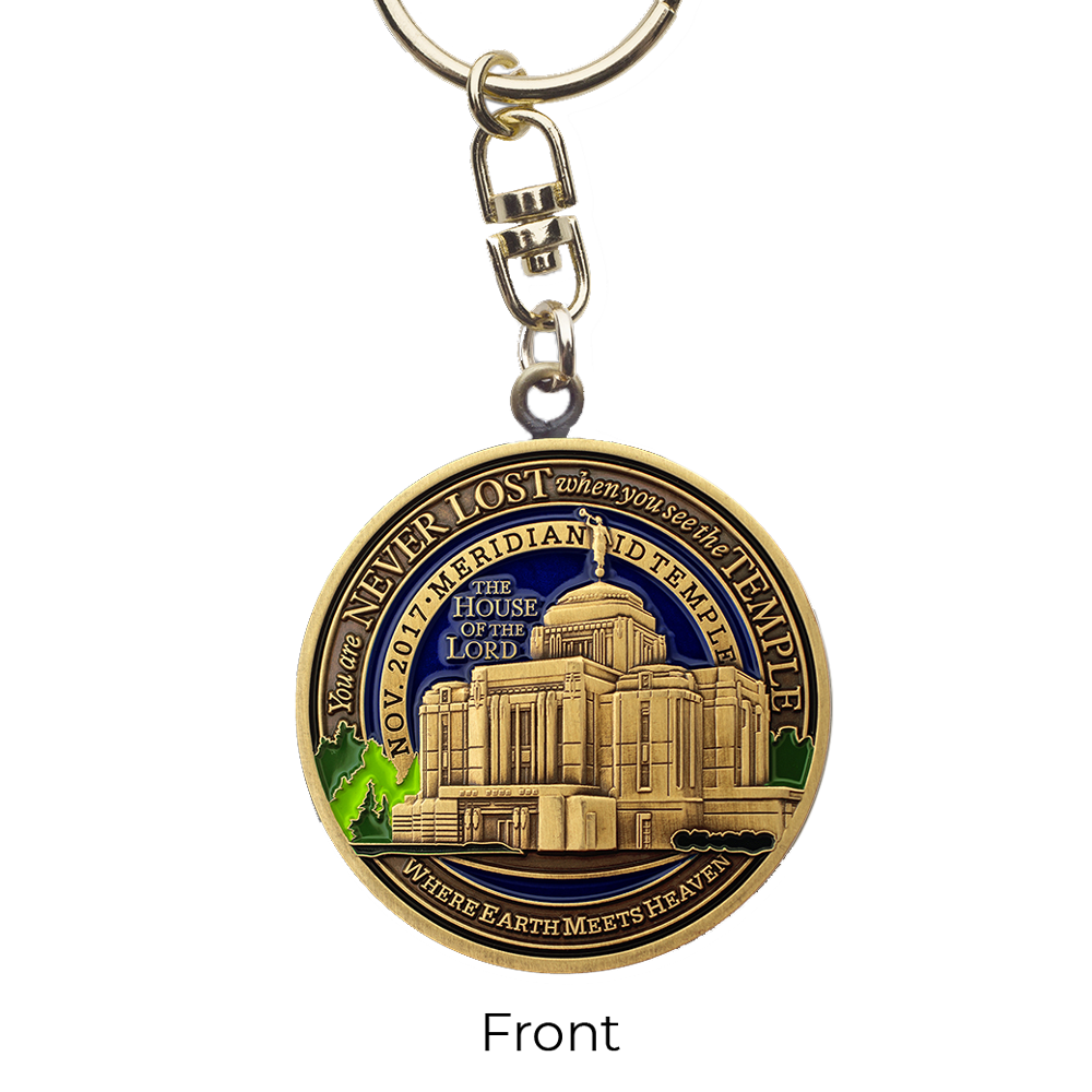 Meridian Idaho Temple Keychain