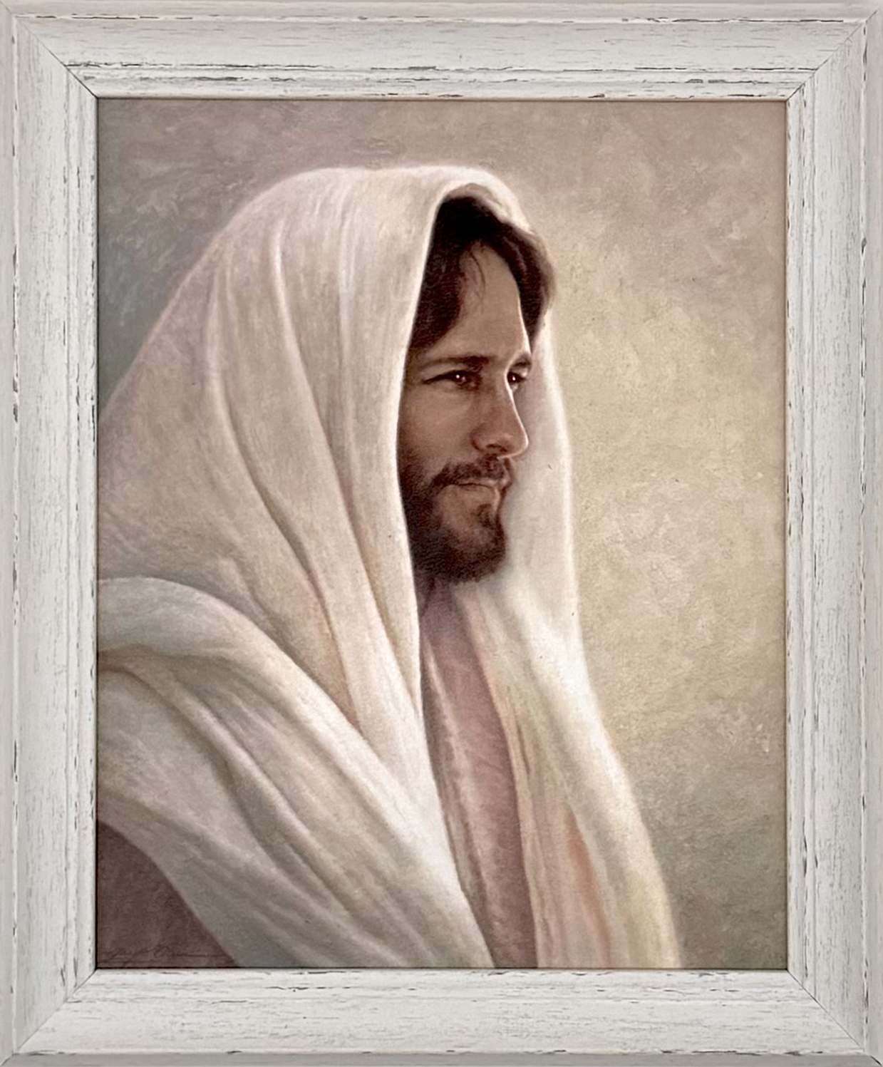 Lamb of God (10x12 Framed Textured Paper Print)
