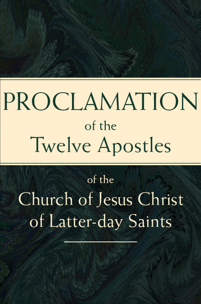 Proclamation of the Twelve Apostles of the Church of Jesus Christ of Latter-day Saints, , large image number 0