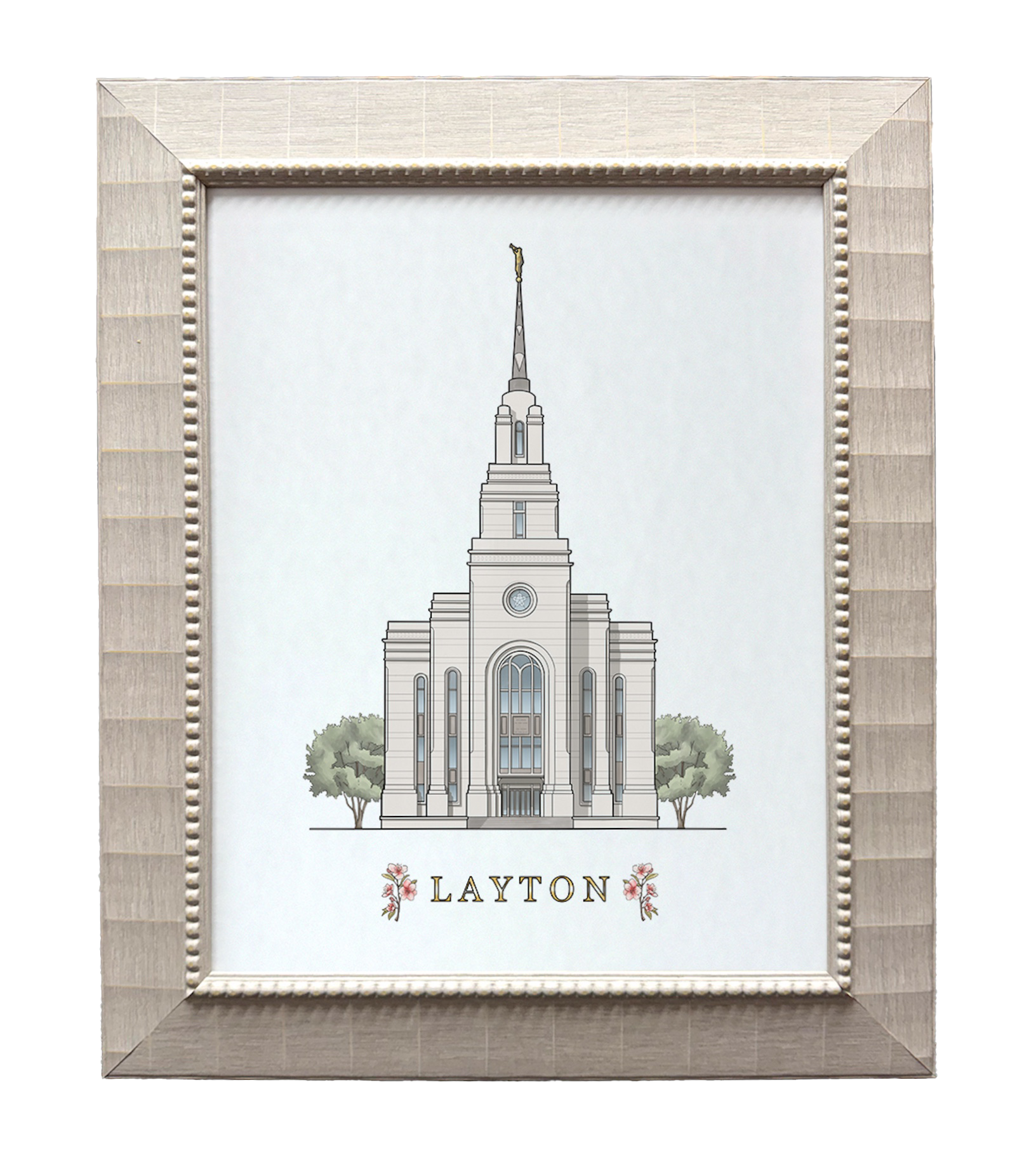 Layton Utah Temple (15x18 Framed Paper Print)
