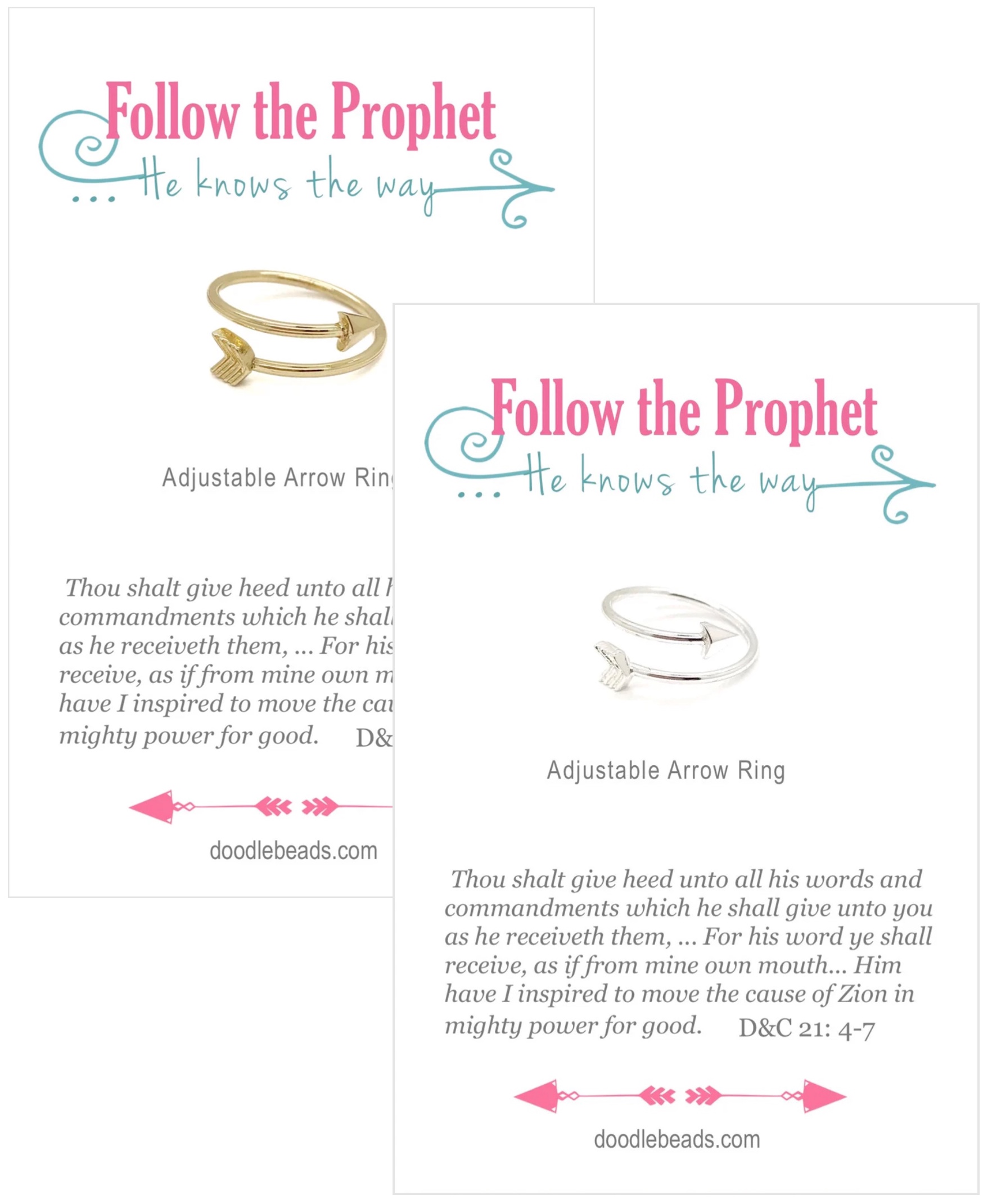 Follow the Prophet Adjustable Ring