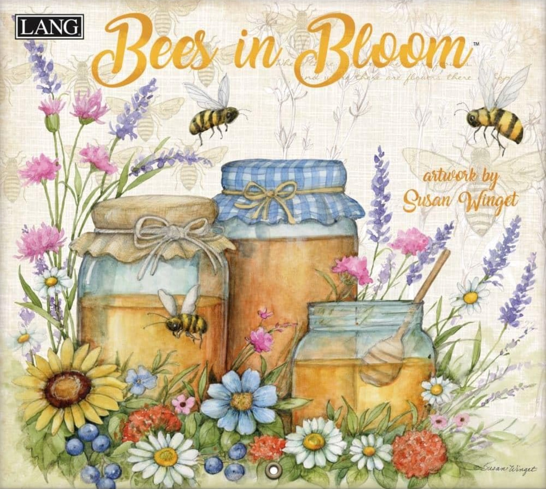 2027 Bees in Bloom Wall Calendar