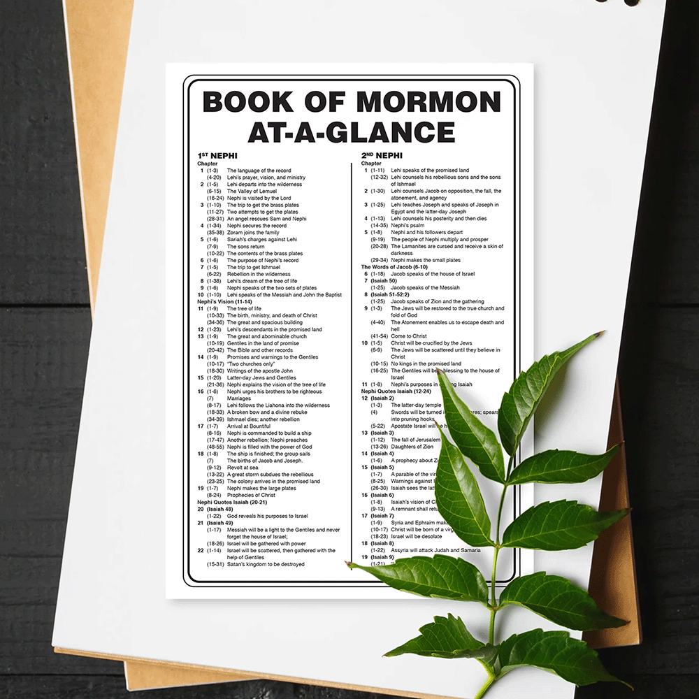 At A Glance Book of Mormon, , large