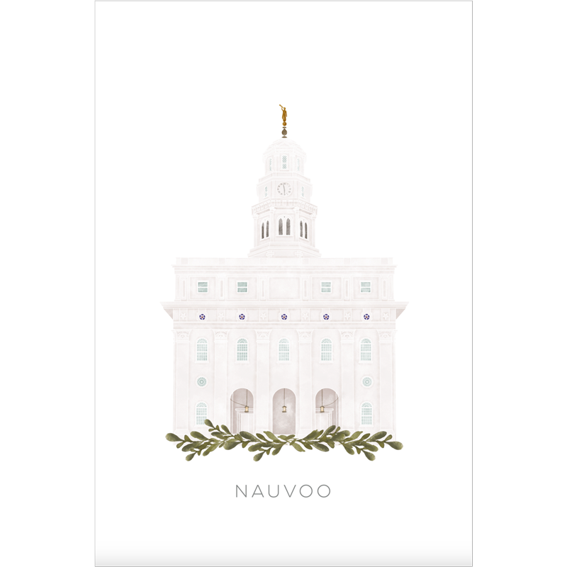 Nauvoo Illinois Temple (28x34 Framed Paper Print)