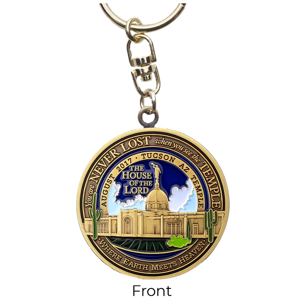Tucson Arizona Temple Keychain