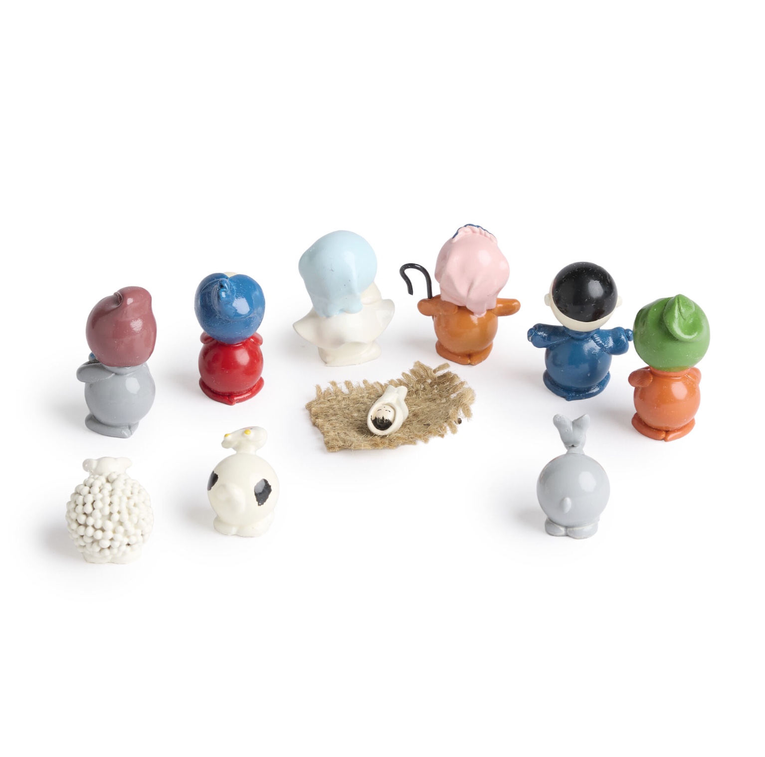 Round Ecuador Marzipan Nativity, , large