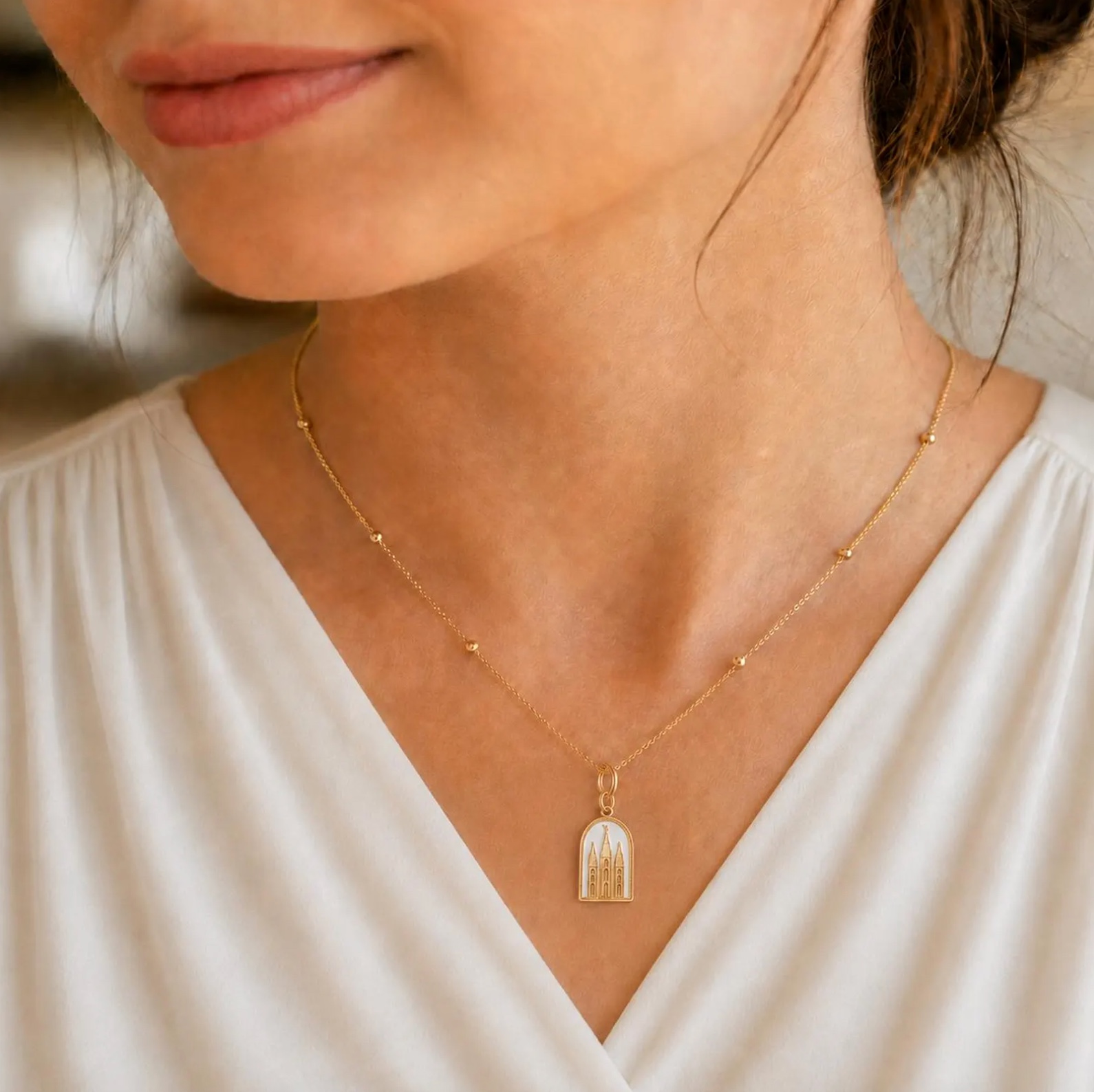 More Holiness Temple Necklace, , large image number 3