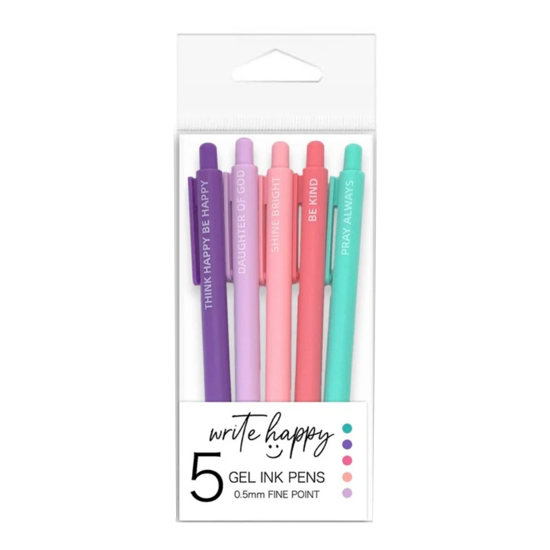 Think Happy Be Happy Gel Pens