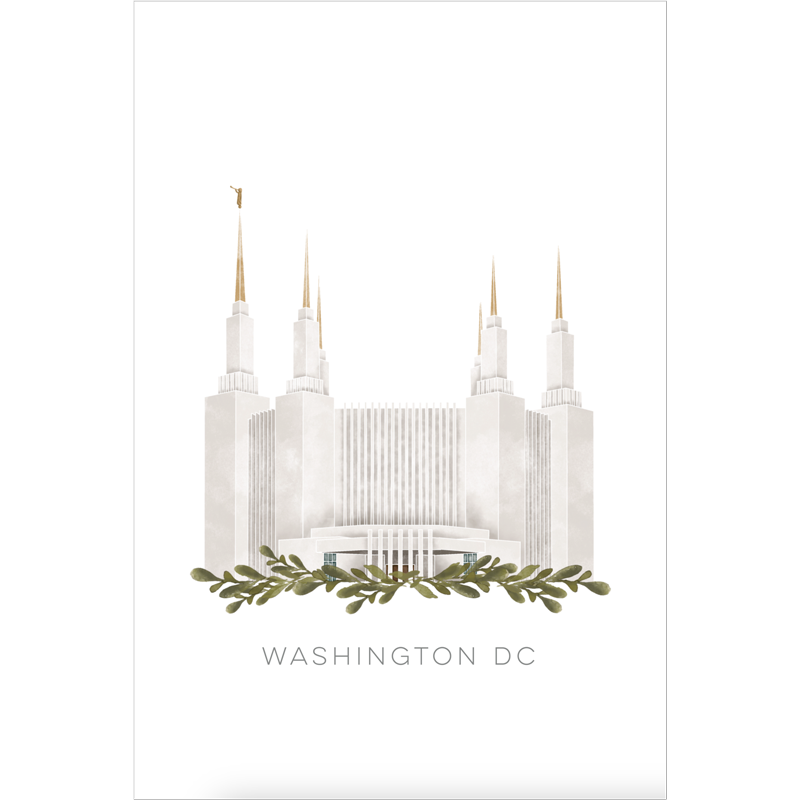 Washington DC Temple (28x34 Framed Paper Print), , large image number 2